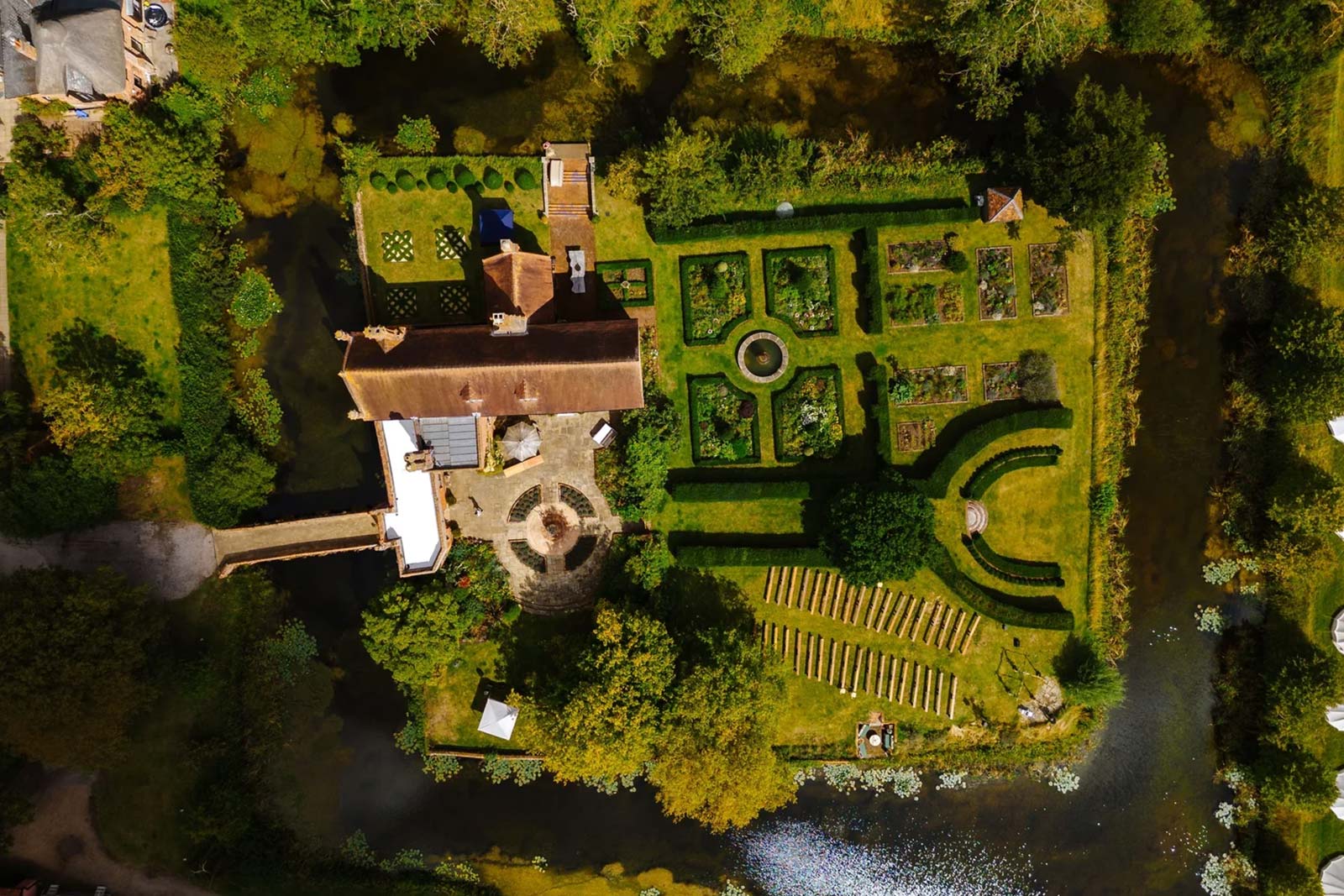 Aerial Shot of Crow's Hall